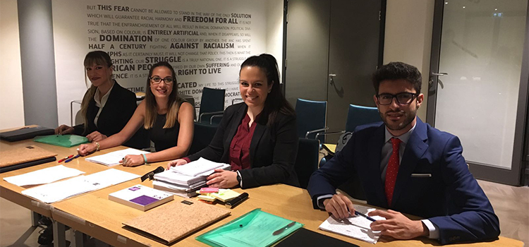 Estudiantes de Derecho de la UCA llegan a la semifinal del V Concurso de Simulación Judicial de La Haya