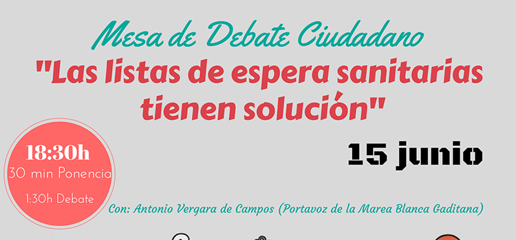El ciclo ‘Miradas con Lupa’ aborda hoy el tema de las listas de espera sanitarias