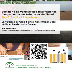 Seminario de Voluntariado Internacional. Campamentos de Refugiados de Tinduf