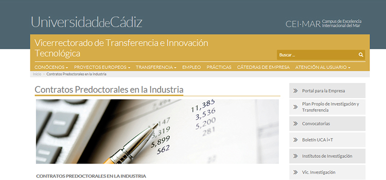 La UCA convoca dos contratos predoctorales de personal investigador para Acerinox