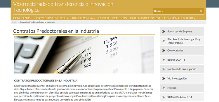 La UCA convoca contrato predoctoral para tesis industrial en ‘ALGA DEVELOPMENT, ENGINEERING AND SERVICES’