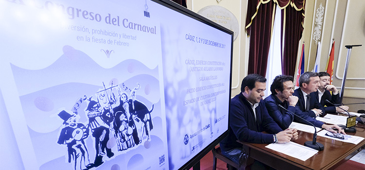 Ayuntamiento y UCA presentan el XX Congreso del Carnaval sobre ‘Diversión, prohibición y libertad de la fiesta de febrero’