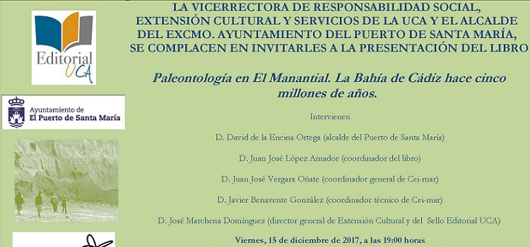Presentación del libro ‘Paleontología en El Manantial. La Bahía de Cádiz hace cinco millones de años’