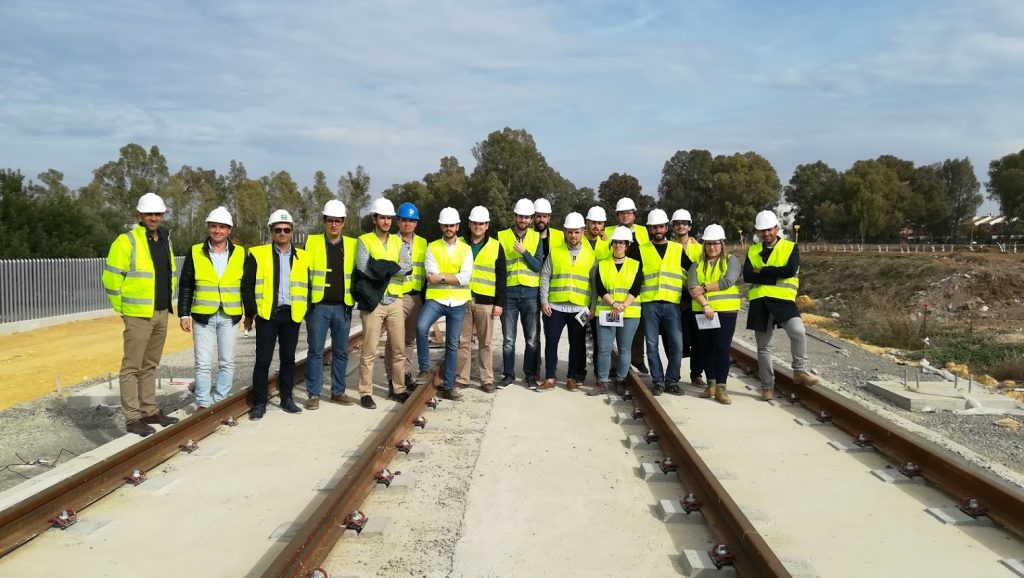 Alumnado del máster en Ingeniería de Caminos, Canales y Puertos visita las obras del metro de Sevilla