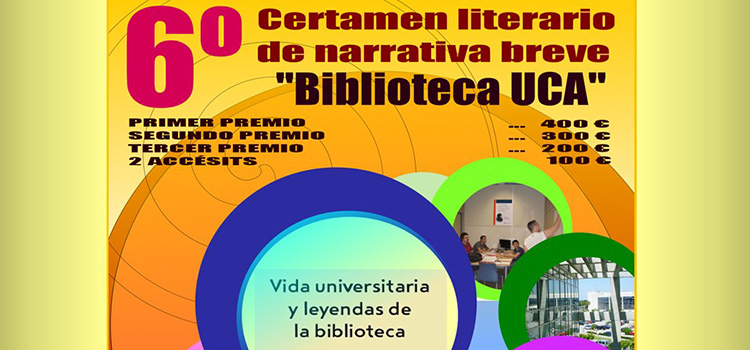 El próximo 31 de enero finaliza el plazo de presentación al VI Certamen de Narrativa Breve ‘BibliotecaUCA’