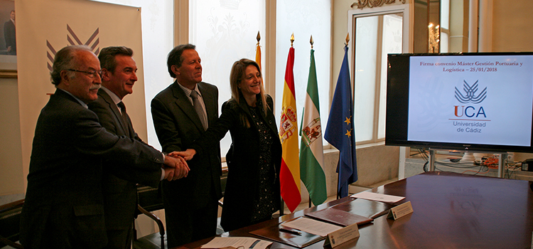 UCA, APBC y APBA renuevan su cooperación a través del máster en Gestión Portuaria y Logística