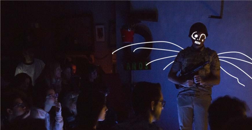 Se representa “Viva la guerra”, del Aula de teatro de la Universidad de Almería