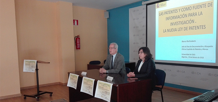 UCA y Oficina Española de Patentes y Marcas celebran dos jornadas en los campus de Puerto Real y Bahía de Algeciras