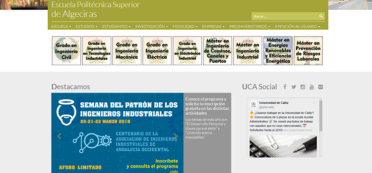 La EPS de Algeciras celebra la Semana del Patrón de los Ingenieros Industriales