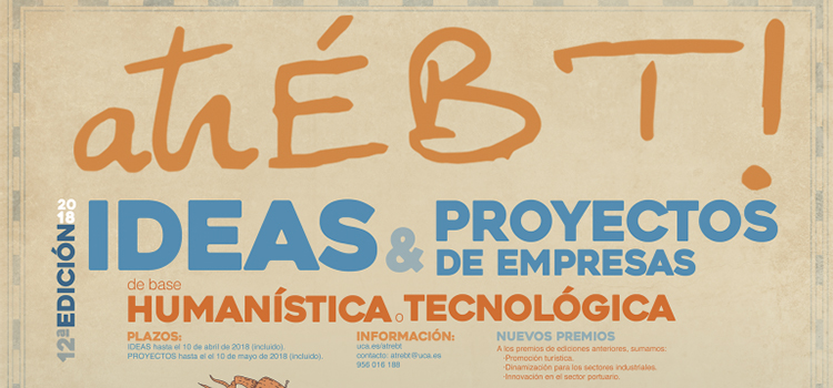 La UCA convoca la XII edición del concurso de ideas y proyectos de empresa atrÉBT!