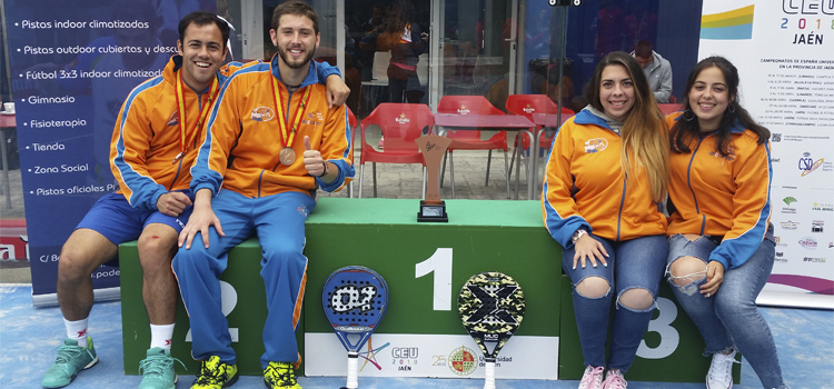 Estudiantes de la UCA se proclaman subcampeones en el Campeonato de España Universitario de Pádel