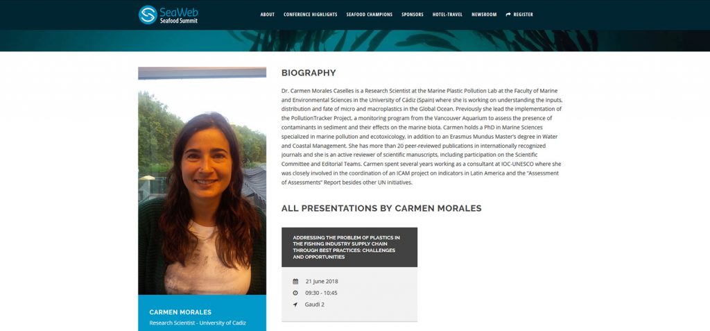 La UCA participa en el ‘SeaWEb Seafood Summit’, el encuentro más importante del mundo sobre sostenibilidad marina