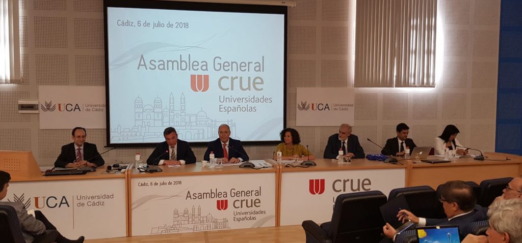 La Universidad de Cádiz acoge la Asamblea General Ordinaria de la Crue Universidades Españolas