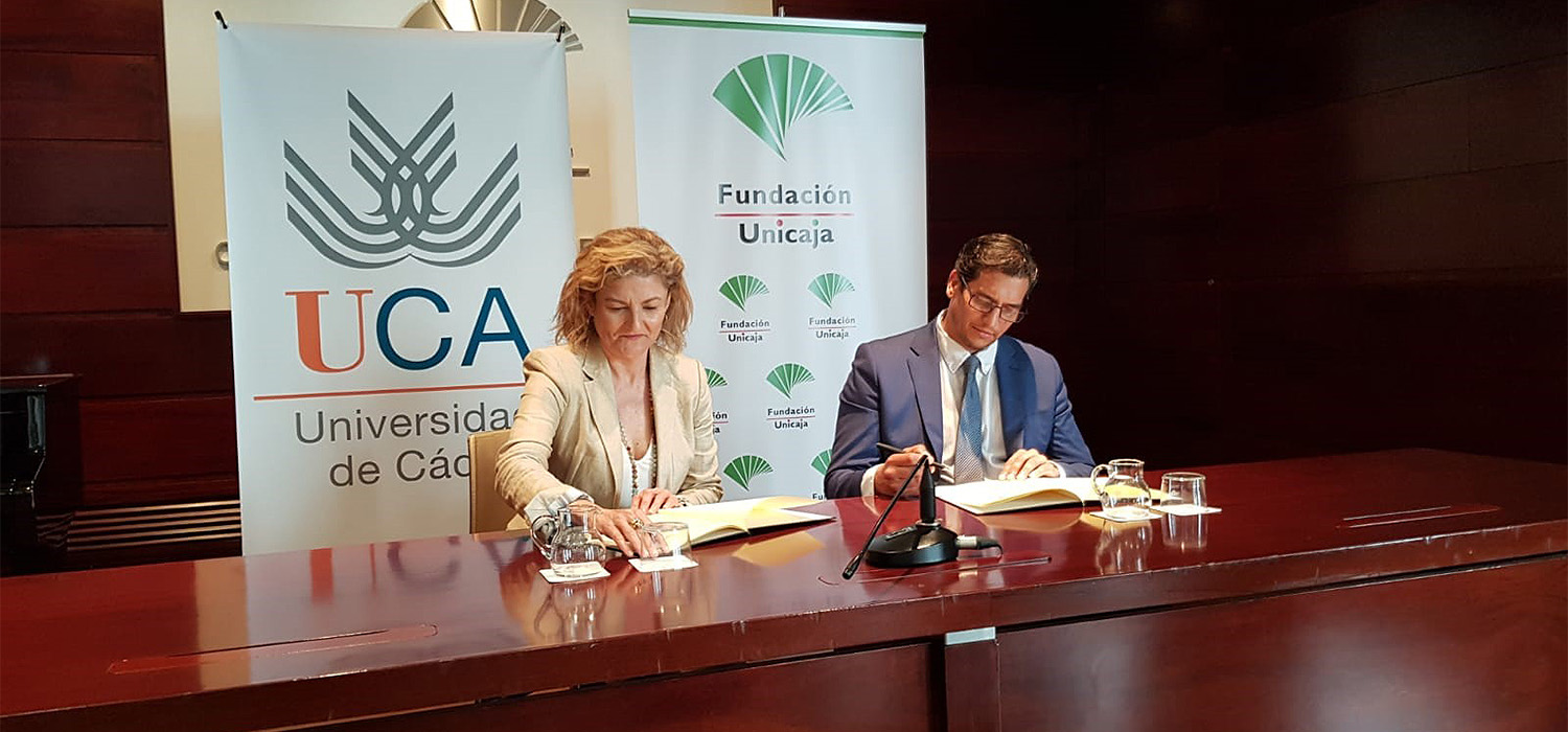 Fundación Unicaja colaborará con la UCA en sus programas Escuela de Cine, Campus Jazz y Presencias Literarias