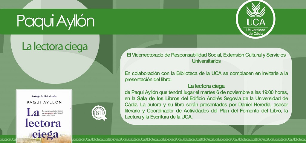 “Se ha escrito un libro por…” Paqui Ayllón