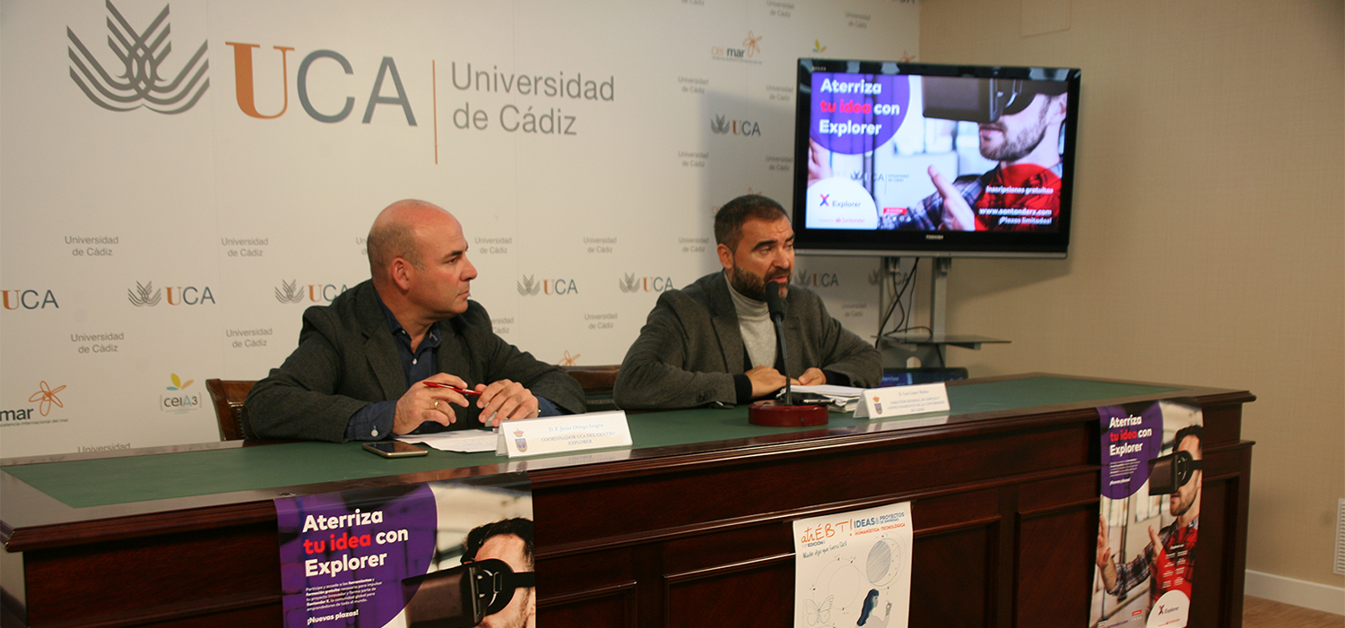 UCA y Banco Santander lanzan la X edición del programa Explorer con 30 plazas para emprendedores de Cádiz