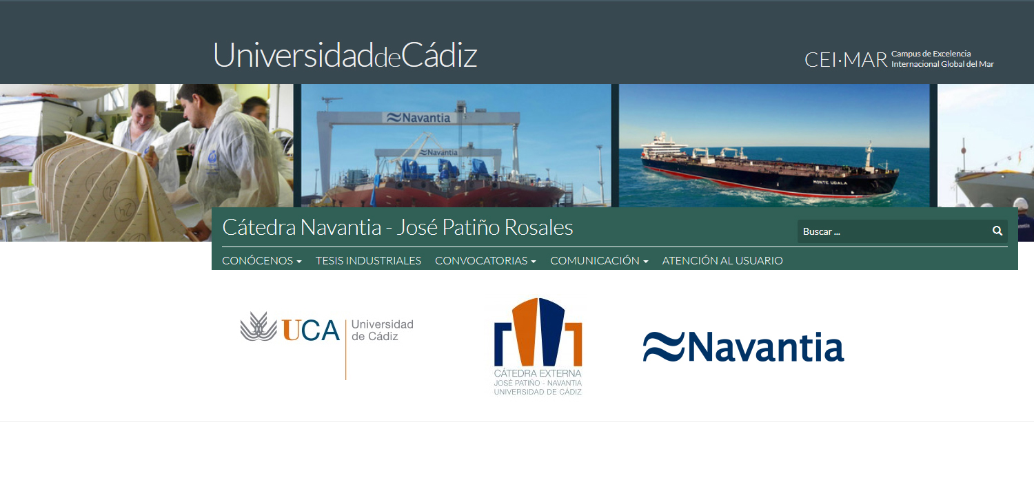La Cátedra NAVANTIA-José Patiño Rosales de la UCA falla los premios a los mejores TFG y TFM del curso 2017/18