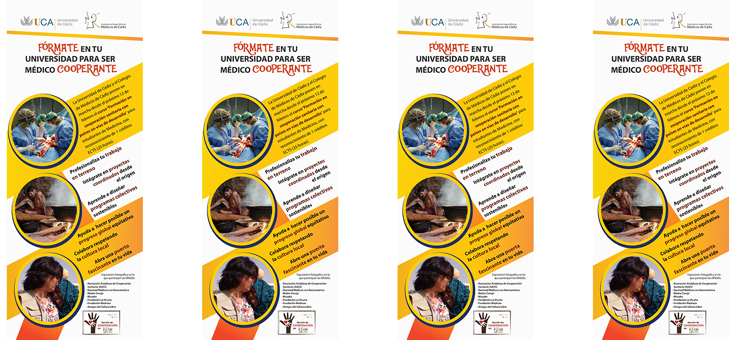 El Colegio de Médicos y la UCA organizan una muestra fotográfica para acercar la cooperación humanitaria a los estudiantes