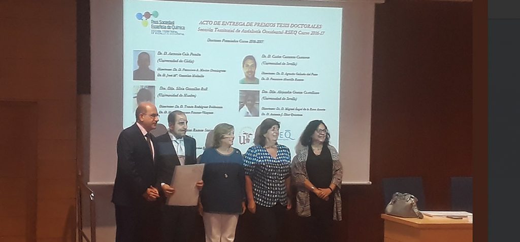 La Sociedad Española de Química en Andalucía premia una investigación de la UCA