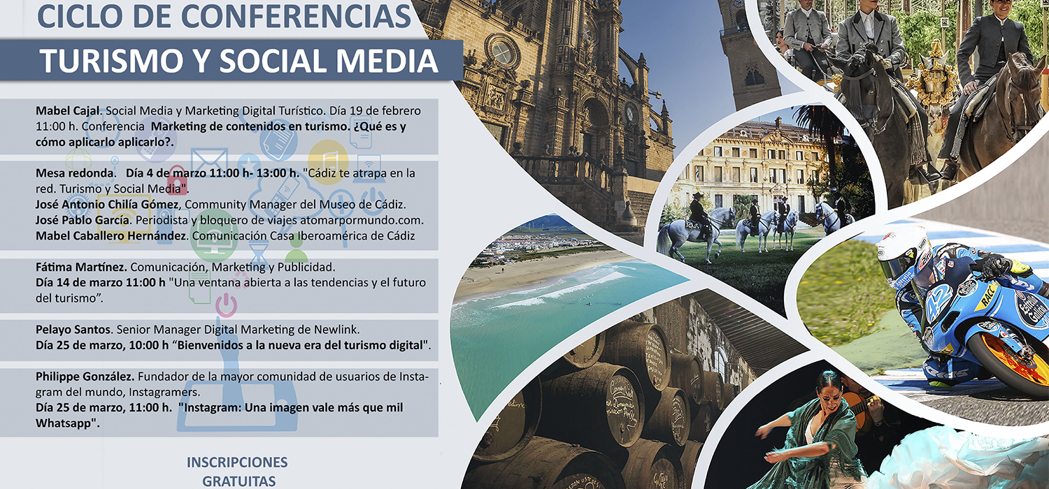 El ciclo ‘Turismo y Social Media’ en el Campus de Jerez tratará hoy sobre turismo digital e imágenes