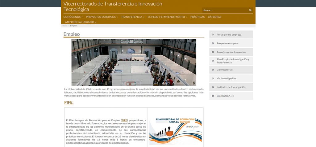 Abierta la segunda fase del VIII Plan Integral de Formación para el Empleo en la UCA