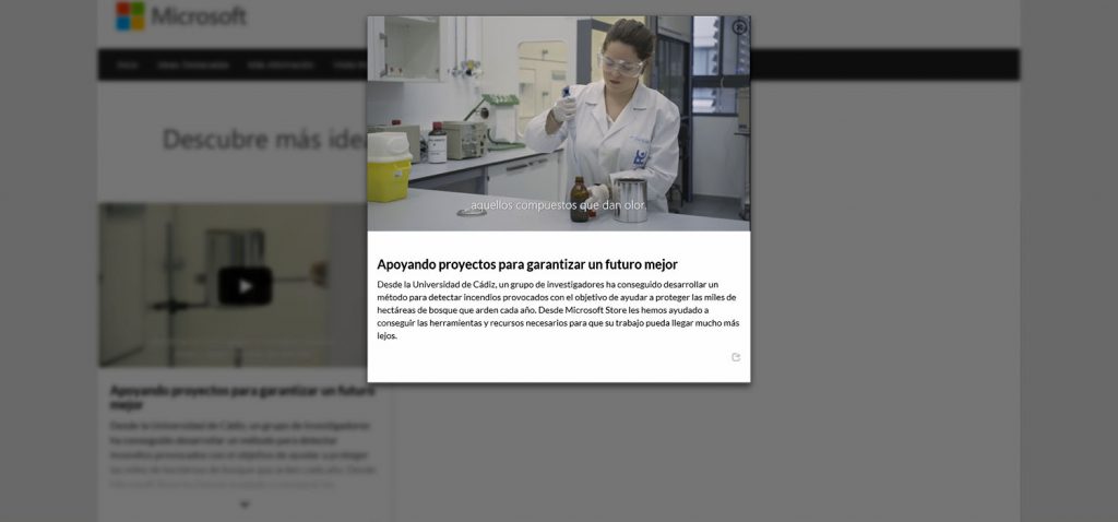 La doctoranda Mª José Aliaño gana la campaña ‘Aceleradora de Ideas 2018’ de Microsoft Store España