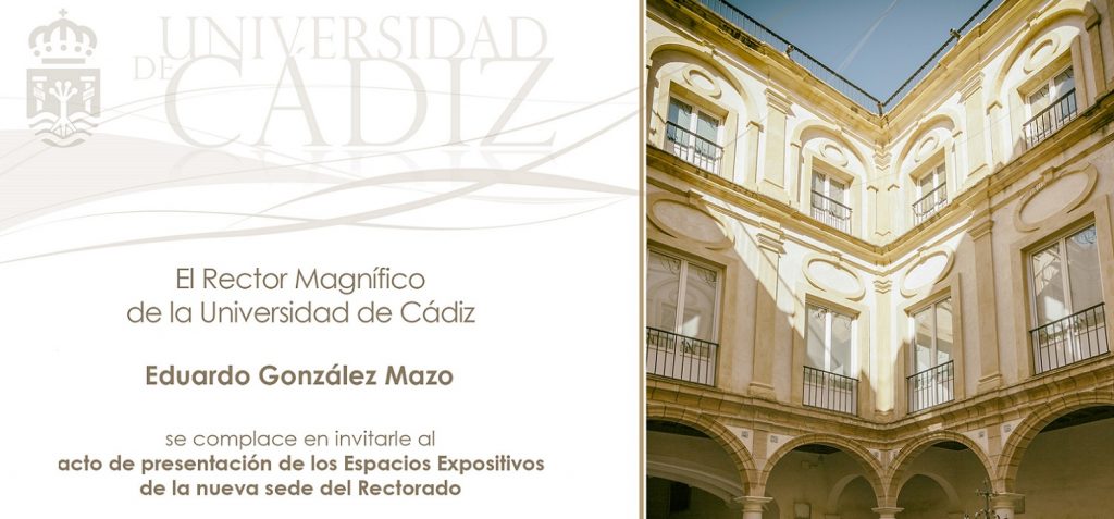 Acto de presentación de los espacios expositivos del Rectorado