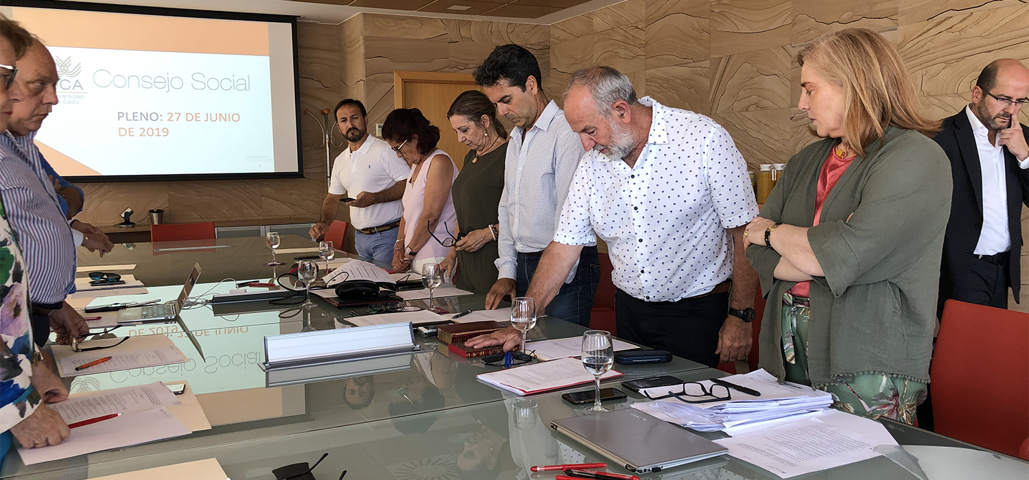 El Consejo Social ratifica las cuentas anuales de 2018 de la UCA y las modificaciones presupuestarias para 2019