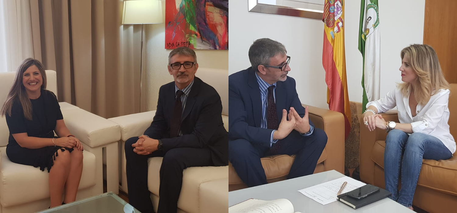 El rector de la UCA se reúne con la presidenta de la Diputación y la delegada del Gobierno de la Junta