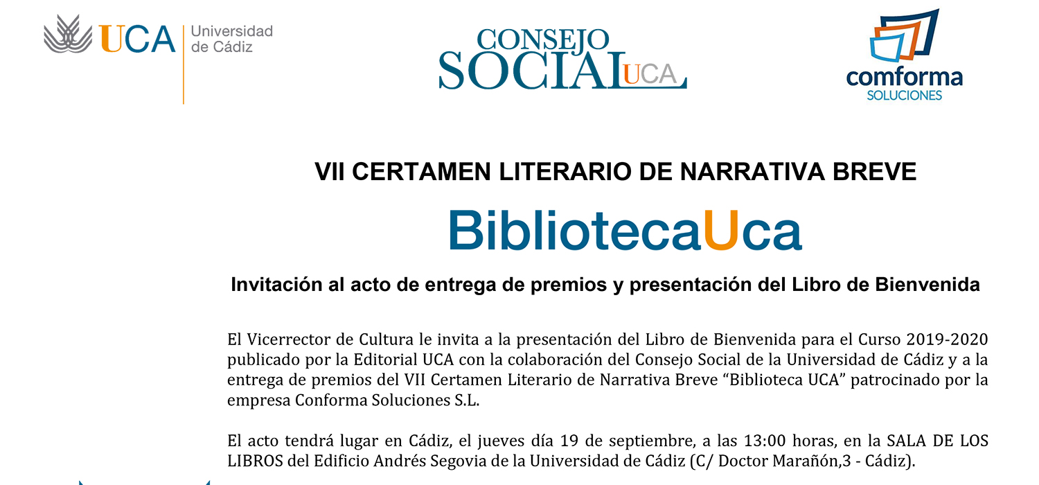 VII CERTAMEN LITERARIO DE NARRATIVA BREVE