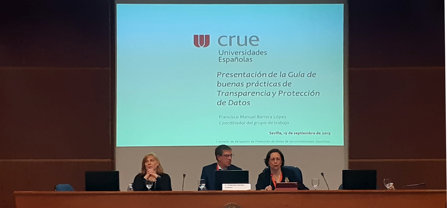 CRUE publica su Guía de buenas prácticas en transparencia y protección de datos