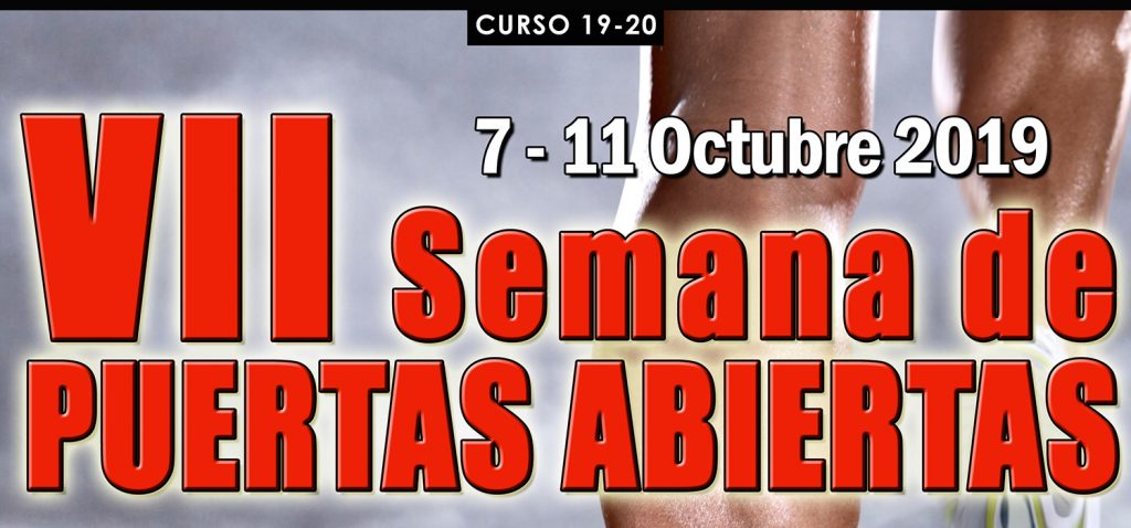 SEMANA DE PUERTAS ABIERTAS del Área de Deportes