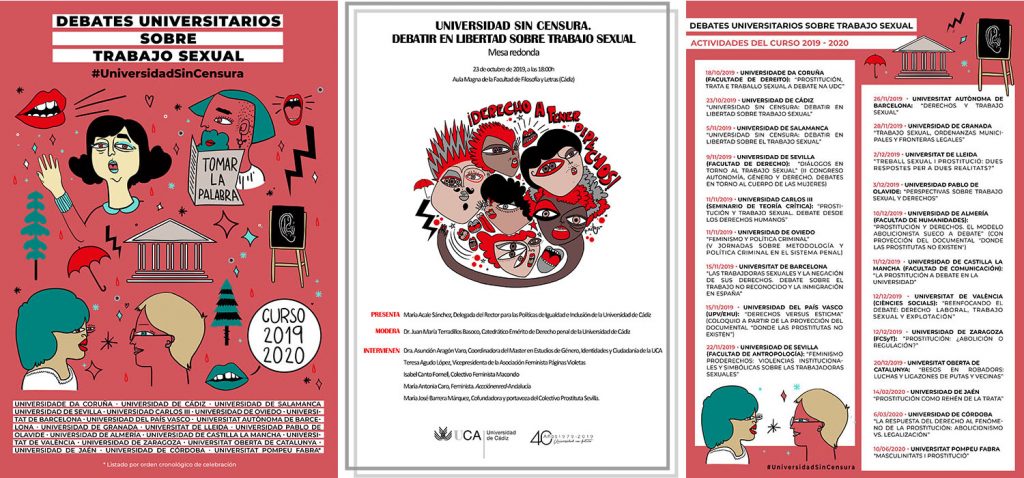 20 universidades públicas organizan coordinadamente actividades de debate sobre trabajo sexual