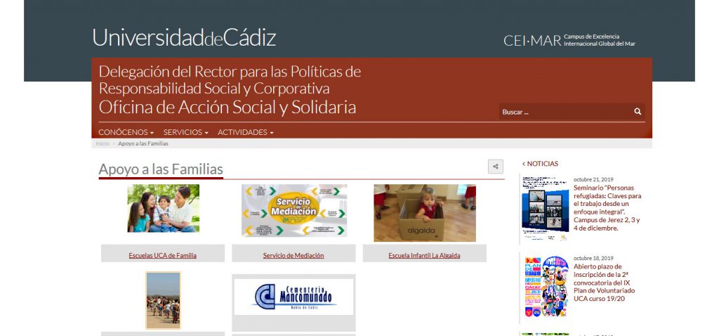 La UCA impulsa su programa de ‘Apoyo a la Familia’