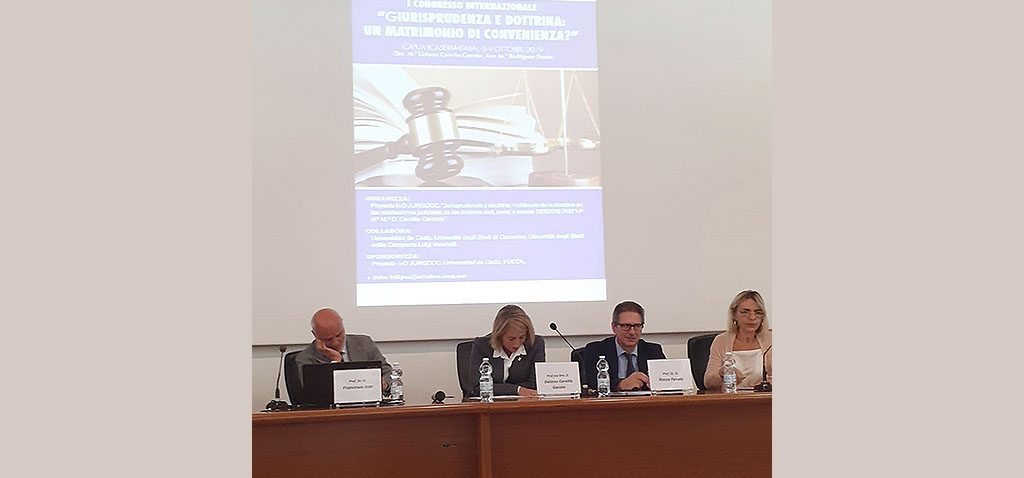 Docentes UCA celebran en Italia el I Congreso ‘Jurisprudencia y Doctrina. ¿Un matrimonio de conveniencia?’