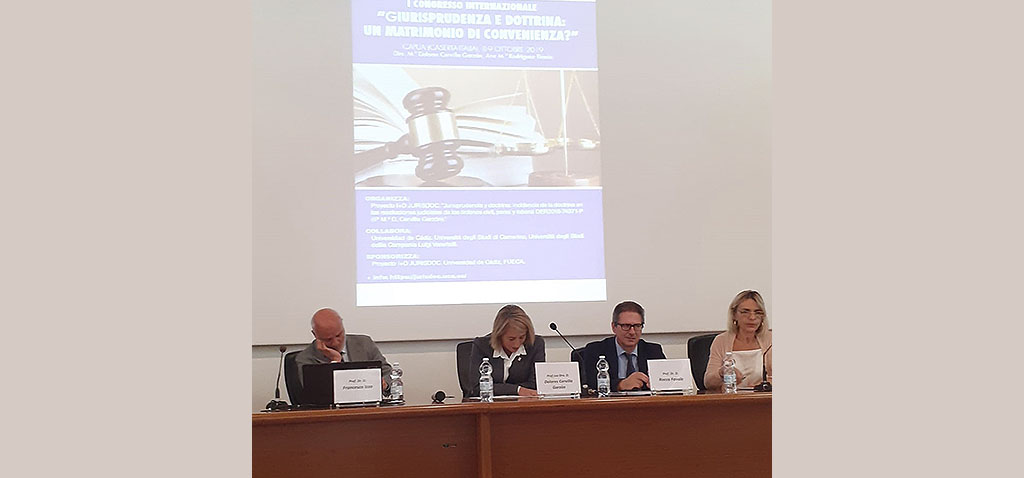Docentes UCA celebran en Italia el I Congreso ‘Jurisprudencia y Doctrina. ¿Un matrimonio de conveniencia?’