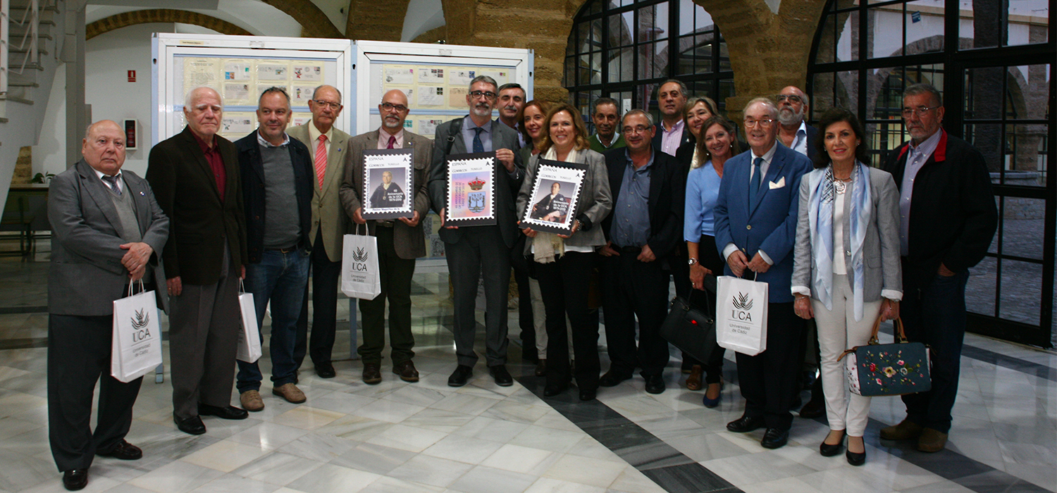 La UCA inaugura la exposición filatélica ‘XL Aniversario de la Universidad de Cádiz’