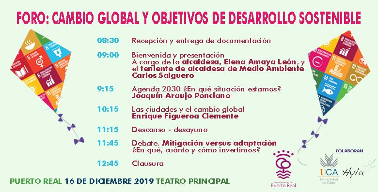 Foro Cambio global y Objetivos de Desarrollo Sostenible ¿Participamos en el cambio?