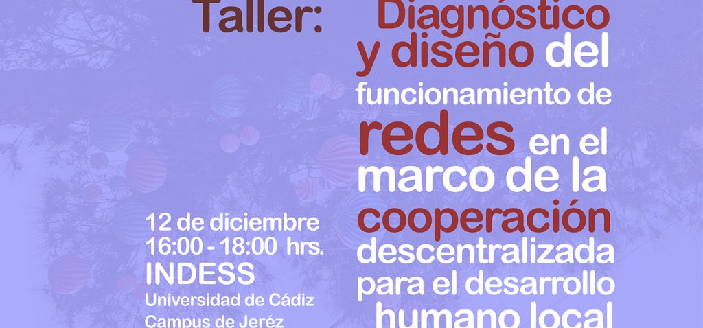 Taller: Diagnóstico y propuesta del funcionamiento de las redes de cooperación
