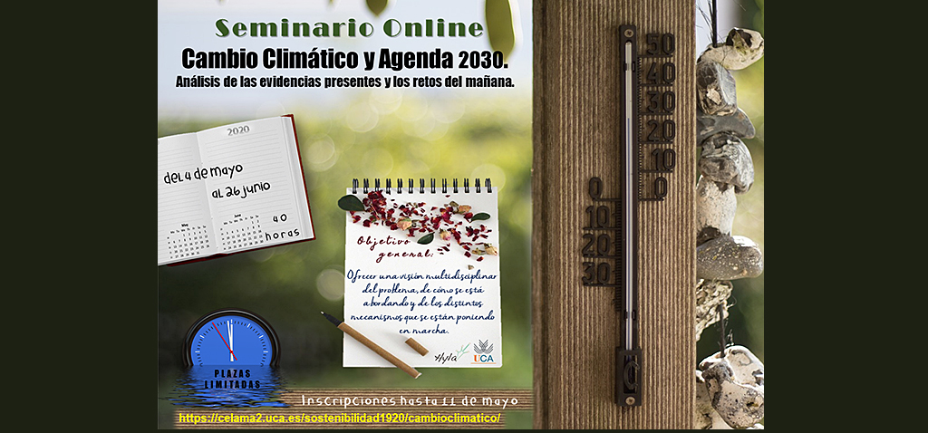 Seminario ‘Cambio Climático y Agenda 2030. Análisis de las evidencias presentes y los retos del mañana’