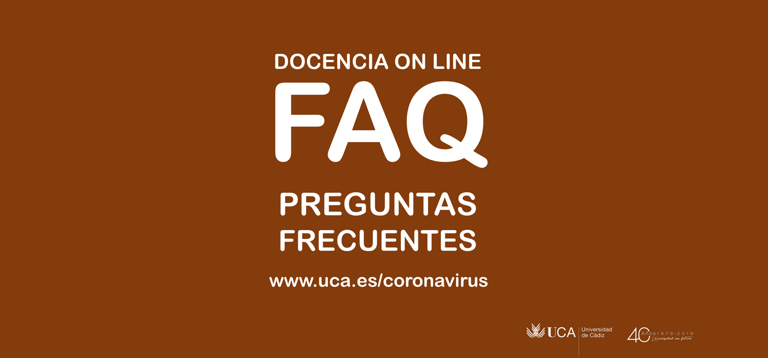 La UCA publica tres documentos con respuestas a preguntas frecuentes sobre docencia no presencial dirigidos a profesorado y alumnado