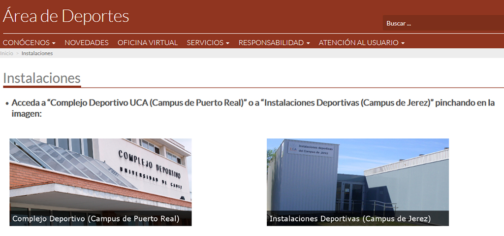 Reapertura escalonada de las instalaciones de Deportes de la UCA