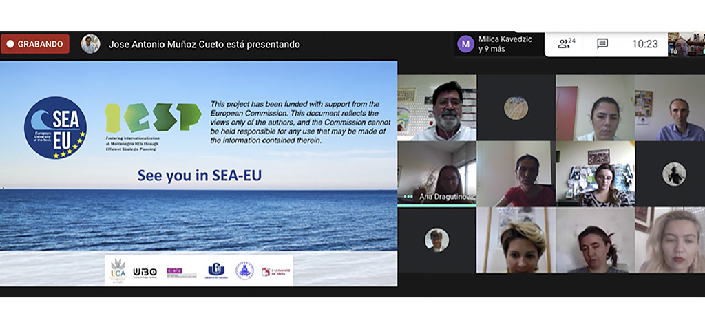 La UCA presenta sus casos de éxito en internacionalización a las universidades de Montenegro