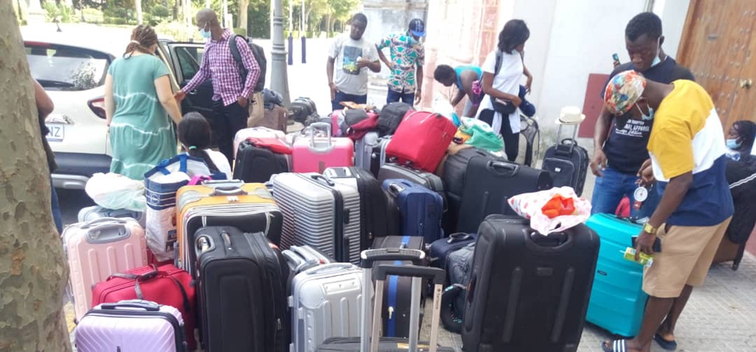 Feliz regreso a casa de los 26 estudiantes Erasmus de Costa de Marfil de la Universidad de Cádiz