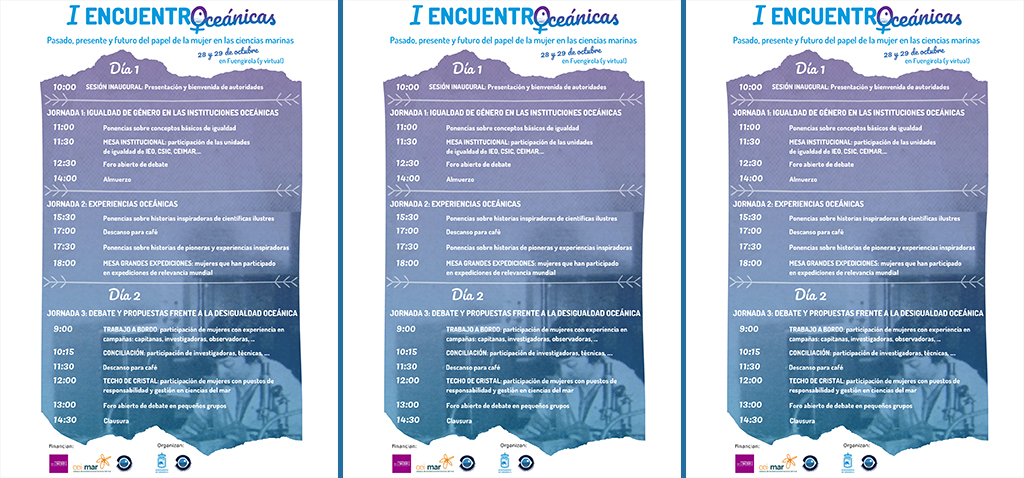 CEI·Mar impulsa el I Encuentro ‘Oceánicas’ junto al IEO, Ayuntamiento de Fuengirola e IMIO