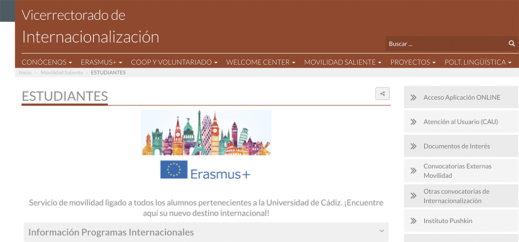 La UCA abre la primera fase de la convocatoria de ayudas de movilidad para alumnado de grado, máster y doctorado