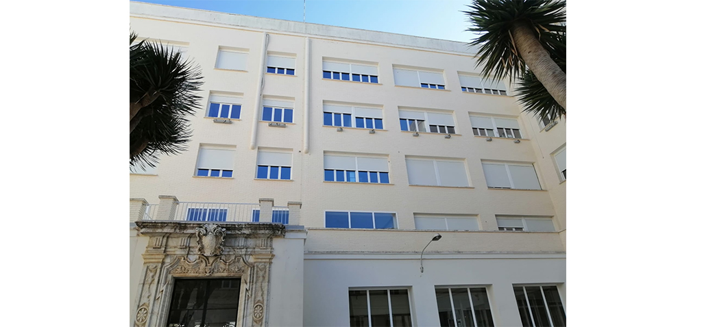 La UCA coloca 10 nidos en el patio de la Facultad de Medicina para la colonia de vencejos