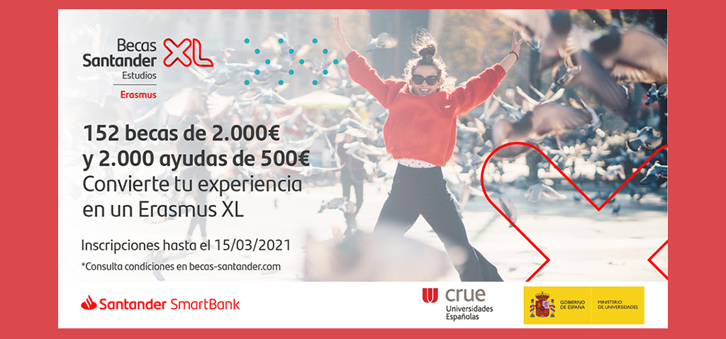 Últimas semanas para inscribirse en el programa Becas Erasmus de Banco Santander