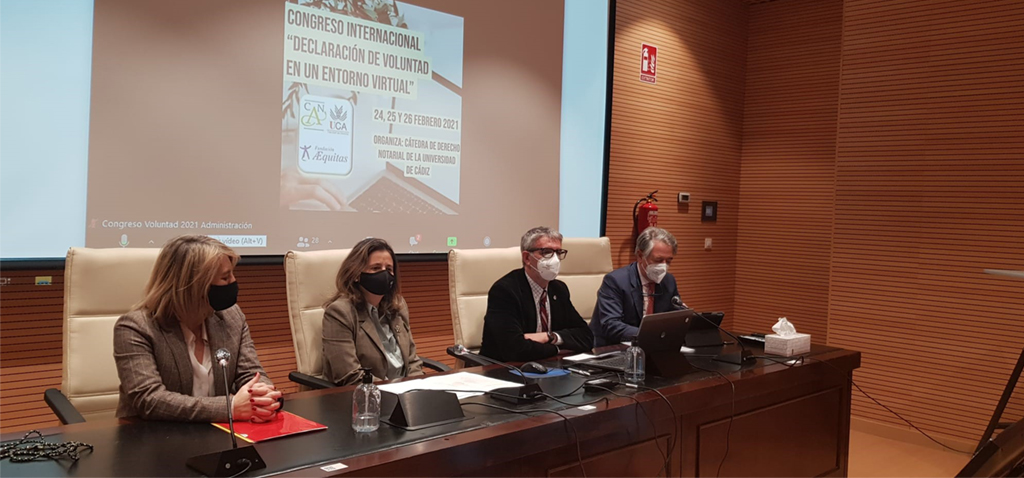 La Universidad de Cádiz inaugura el Congreso Internacional ‘Declaración de Voluntad en un Entorno Virtual’