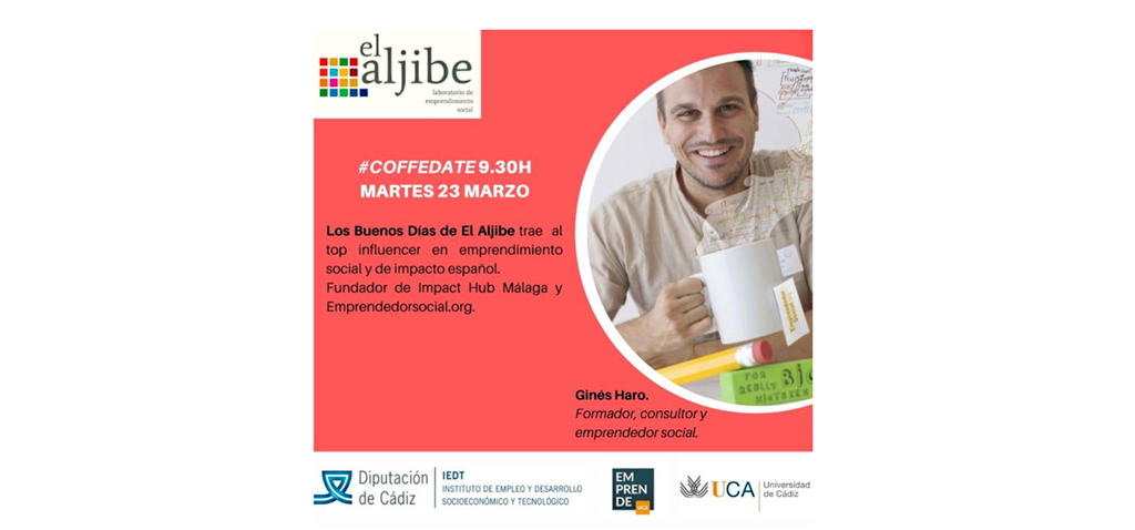 ‘Los Buenos Días de El Aljibe’ se estrena mañana con la charla del fundador de ‘Emprendedorsocial.org’